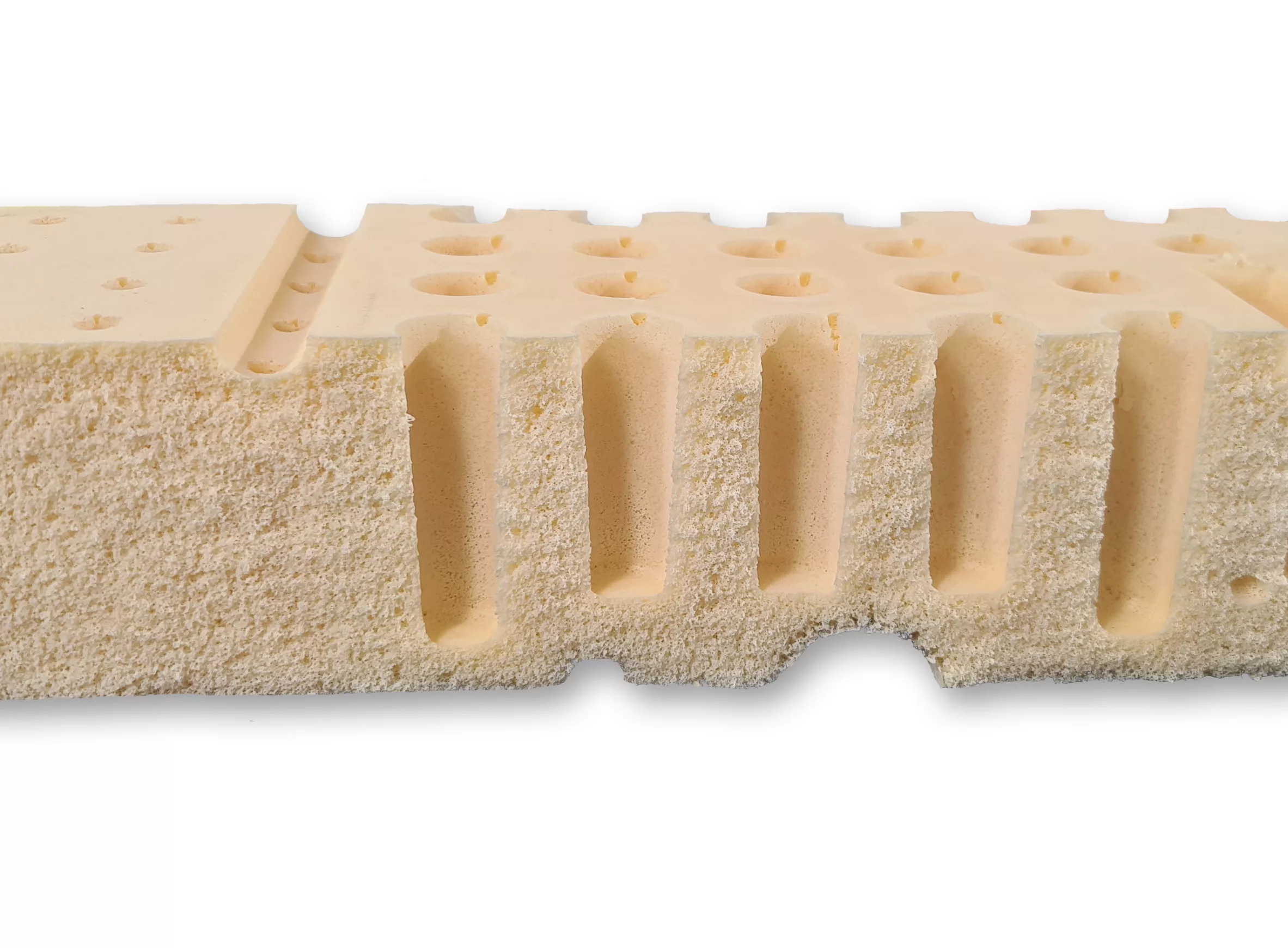 Natuurlatex topdekmatras detailfoto van de kern.jpg